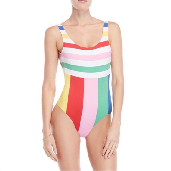Free People Other - Onia • Kelly Retro Stripe One Piece Swimsuit L NWT